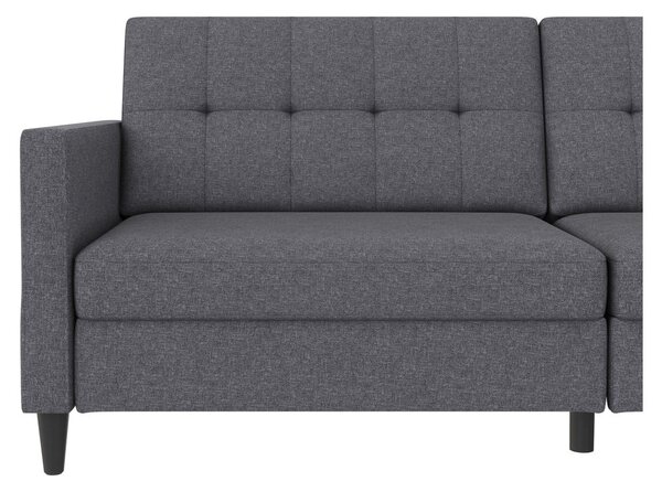 Divano grigio allungabile 203 cm Hartford – Støraa