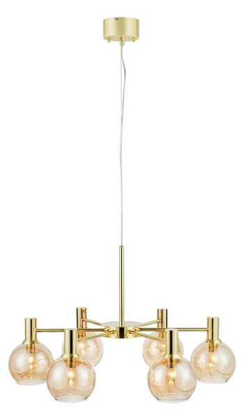 Markslöjd Lampada a sospensione in vetro Ambra, dimmerabile, Ottone / Oro, Soggiorno / Sala da pranzo, Vetro, Lampada a sospensione