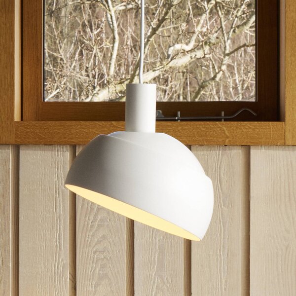 Louis Poulsen Lampada a sospensione FJ Elements, dimmerabile, Bianco / Opale, Soggiorno / Sala da pranzo, Alluminio, Moderno, Lampada a sospensione