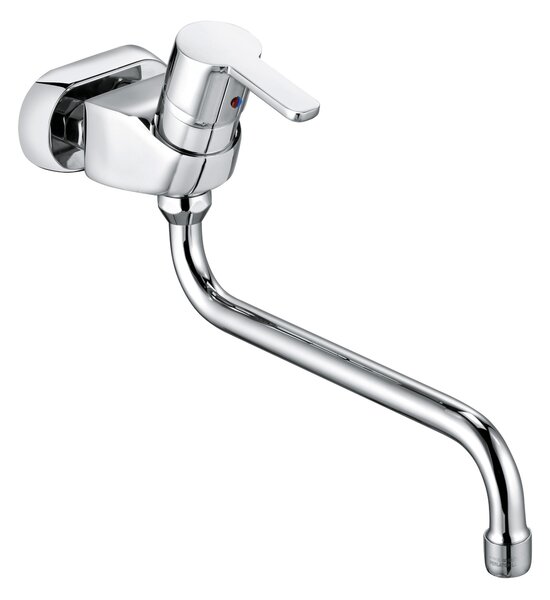 Kludi LOGO NEO special Miscelatore monocomando per lavello a parete 45 mm sfalsato, cromo