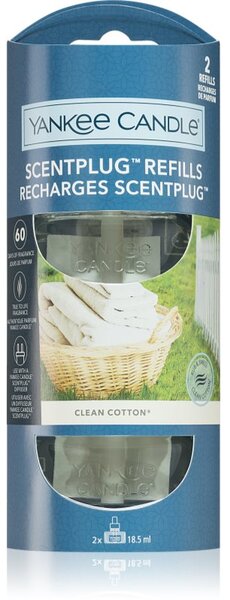 Yankee Candle Clean Cotton ricarica diffusore elettrico 2x18,5 ml