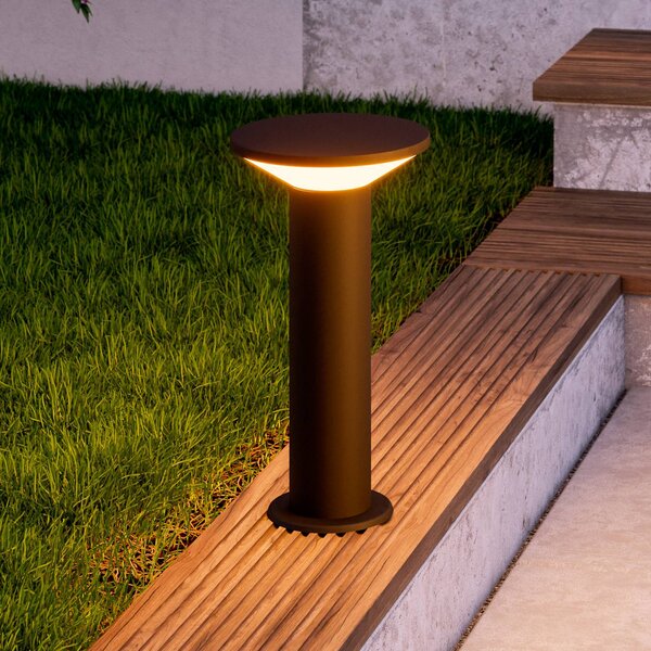 EGLO Lampione da giardino Rigosa, Nero, Metallo, Moderno, Lampada da esterni