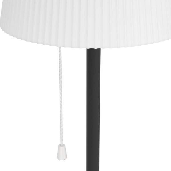 EGLO Lampada da terrazza a LED solare Scordiano-L, nera, altezza 120 cm Scordiano-L, Nero, Metallo, Moderno