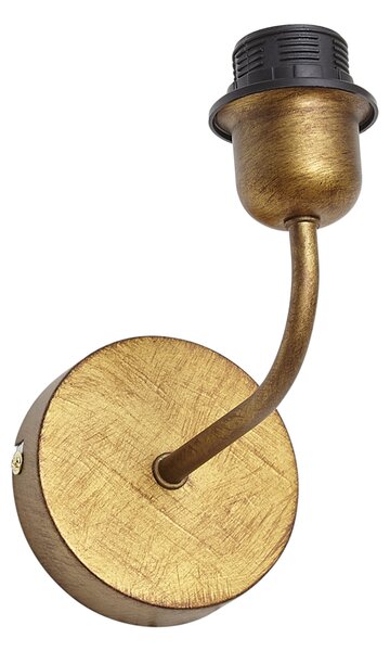 Lampada da parete vintage oro senza paralume - Matt