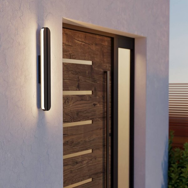 EGLO Applique da esterni Vascella, Nero, Acciaio Inox, Moderno, Applique da esterni
