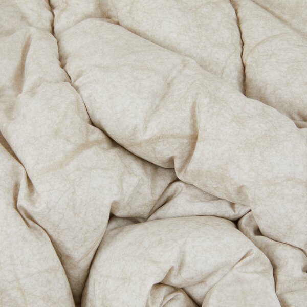 Trapunta In Percalle Paper Matrimoniale - 270X260 Carrara Moderno Beige Caleffi