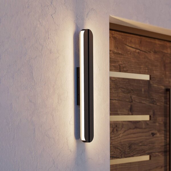 EGLO Applique da esterni Vascella, Nero, Acciaio Inox, Moderno, Applique da esterni