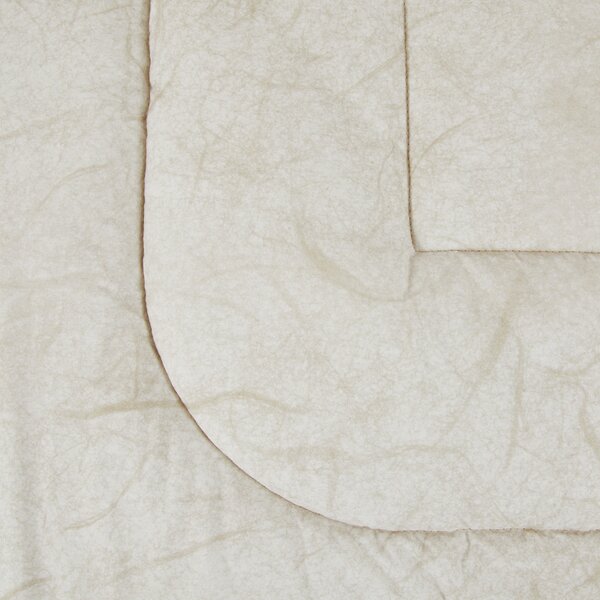 Trapunta In Percalle Paper Matrimoniale - 270X260 Carrara Moderno Beige Caleffi
