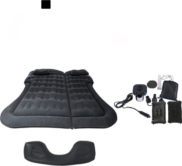 Auto materasso gonfiabile letto portatile aria campeggio Mat nero + impronta Pier