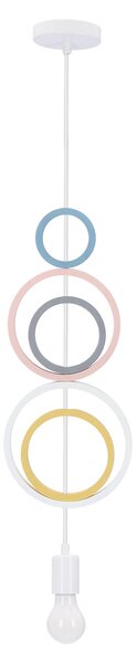 Lampada a sospensione per la stanza dei bambini HOOPS 1 - 1xE27, 20W, multicolore