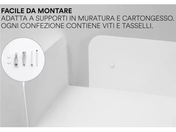 Mensola a due piani Libreria in metallo e legno rovere naturale Dimensioni 90x20 x h35 cm Si portata max 9 Kg metallo Verde Eucalipto RAL 150 60 10
