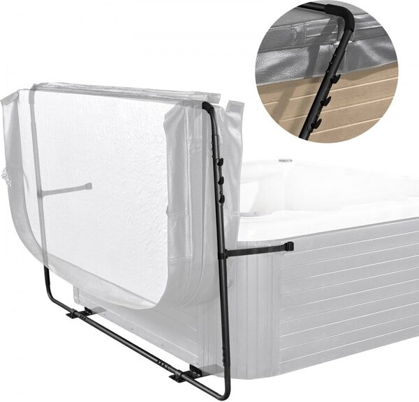 Coperchio per vasca idromassaggio con sollevamento - regolabile in altezza da 80 a 105 cm - per vasca idromassaggio e spa - impermeabile e resistente