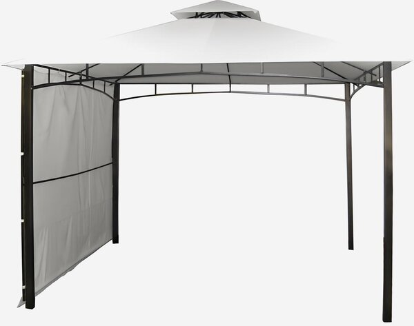 Gazebo 3,3x3,3 metri giardino bar veranda mercato pagoda Antigua uv - antracite