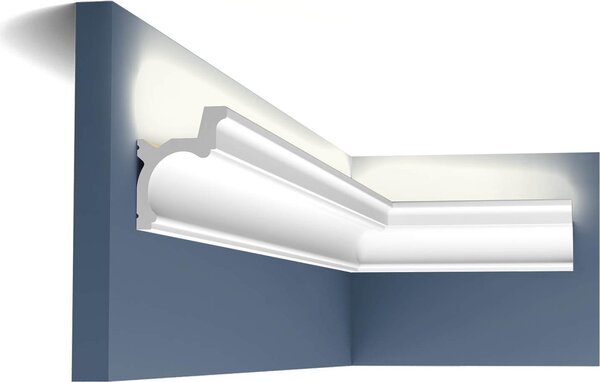 Orac Decor C328 Modanatura angolare per soffitto Modanatura per illuminazione indiretta Modanatura a stucco 2 m
