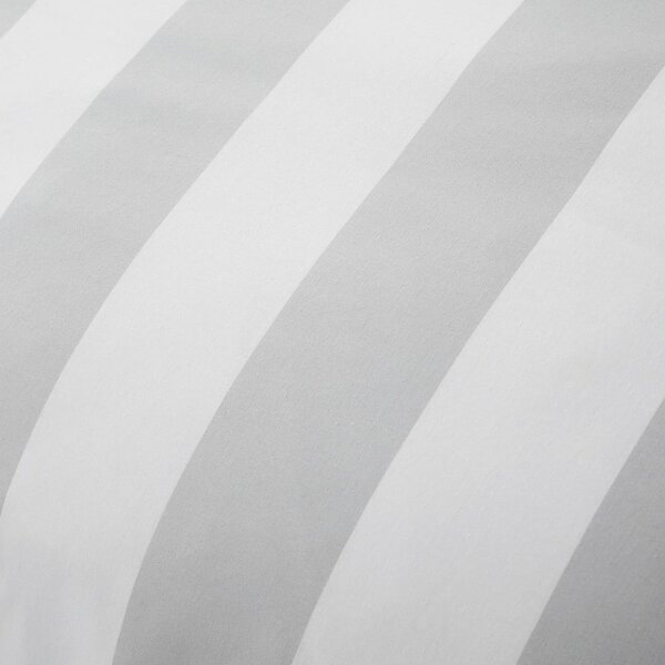 Biancheria da letto matrimoniale bianco-grigia 200x200 cm Cove Stripe - Catherine Lansfield