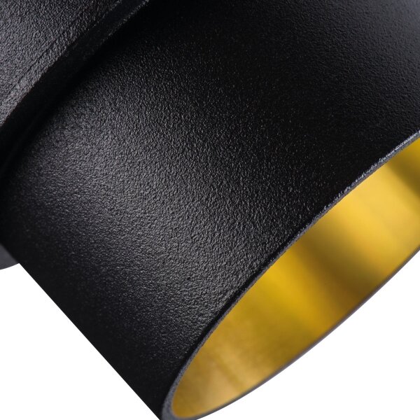 Kanlux 27322 - Lampada da incasso SPAG GU10/35W nero/oro