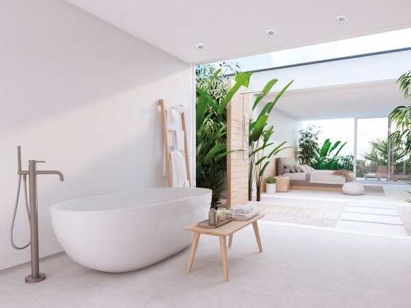 Kanlux 33121 - Lampada da bagno da incasso FLINI 10W IP44 bianca