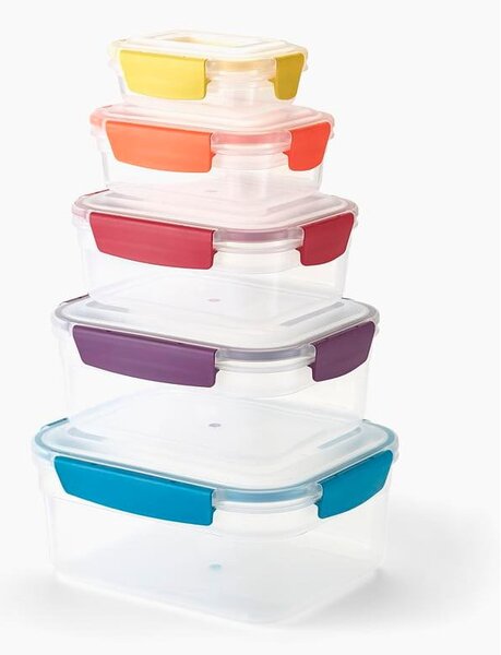 Set compatto di 5 contenitori Lock Nest - Joseph Joseph