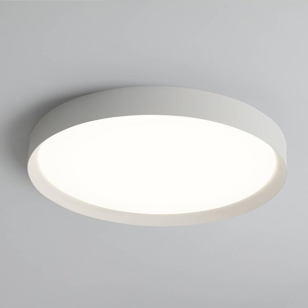 ACB ILUMINACIÓN Plafoniera smart Minsk, dimmerabile, Bianco / Opale, Soggiorno / Sala da pranzo, Metallo, Moderno