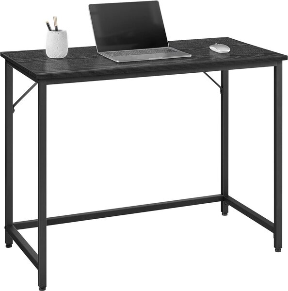 Scrivania VASAGLE, piccola scrivania per computer, ufficio per studio, camera da letto, 50 x 100 x 76 cm, design industriale, struttura in metallo