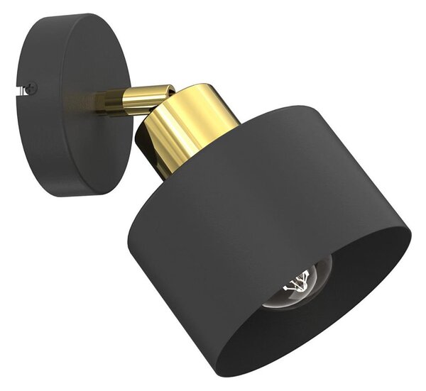 Faretto da parete PARKLA 1xE27/15W/230V nero/oro