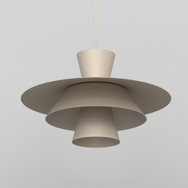 Lampada a sospensione con cavo PLATO 1xE27/15W/230V beige