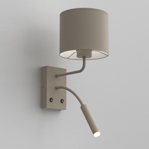 Lampada da parete ARDEN 1xE27/15W/230V + 1xG9/8W beige