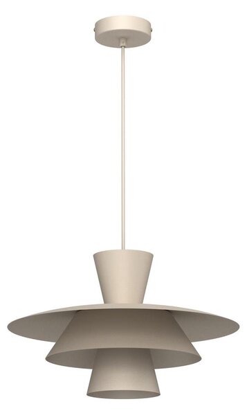 Lampada a sospensione con cavo PLATO 1xE27/15W/230V beige