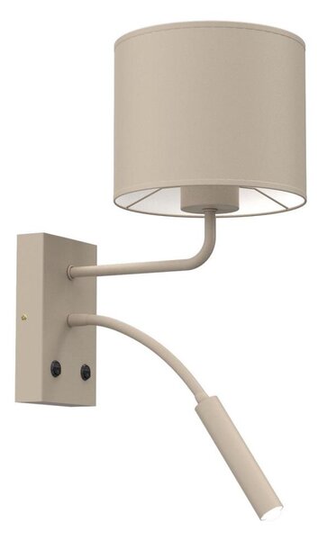 Lampada da parete ARDEN 1xE27/15W/230V + 1xG9/8W beige