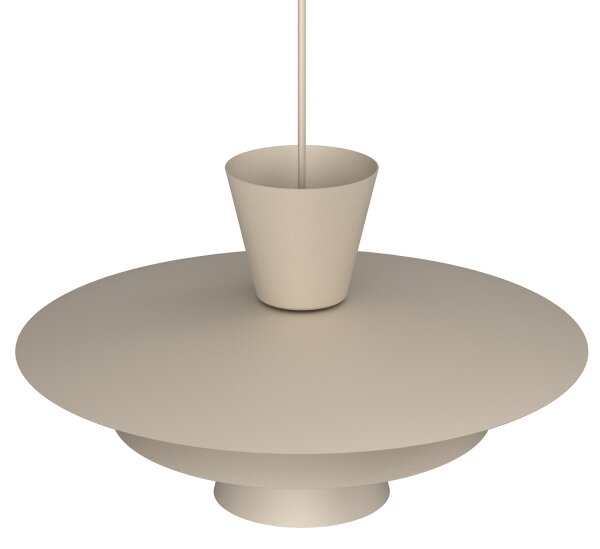 Lampada a sospensione con cavo PLATO 1xE27/15W/230V beige