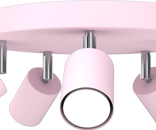 Faretto a 5 luci FUN 5xGU10/8W/230V rosa