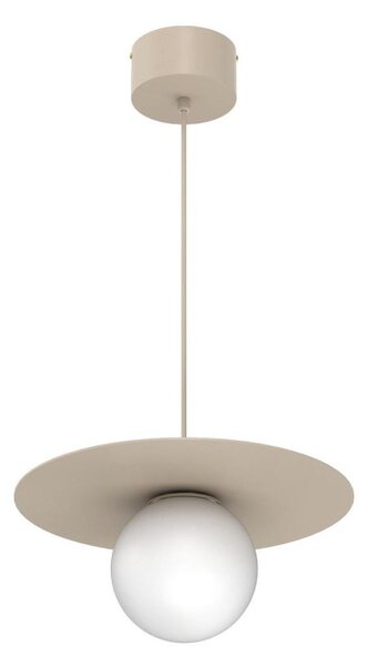 Lampadario a sospensione con cavo FLAT 1xE27/15W/230V beige