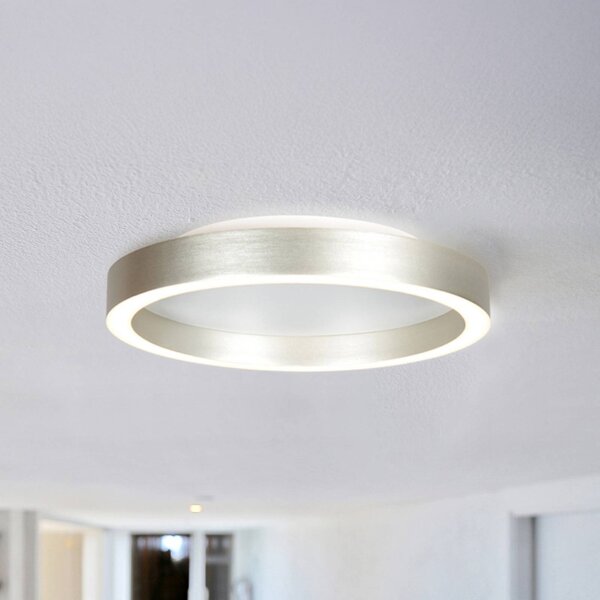 Steinhauer Plafoniera a LED Ringlux, dimmerabile, Alluminio / Grigio / Zincato, Soggiorno / Sala da pranzo, Metallo, Moderno, Plafoniera LED