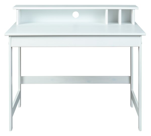 Scrivania Inter Link Hilda in pino massiccio laccato bianco