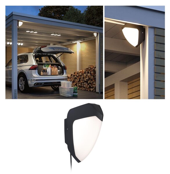 Park + Light Lampada da parete per esterni a LED Ikosea antracite