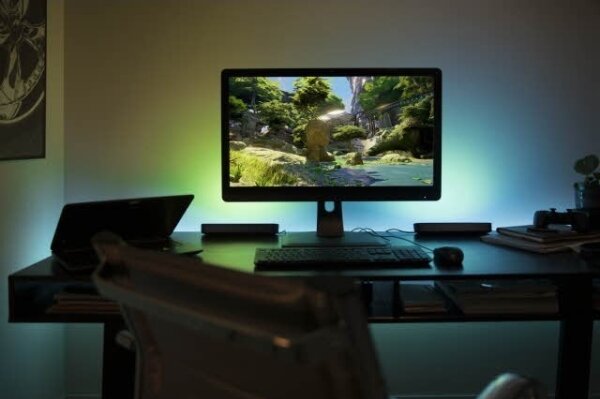 Philips - SET 2x Lampada da tavolo dimmerabile LED RGB Hue AMBIANCE LED/6W/230V