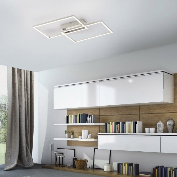 Leuchten Direkt 14018-55 - Lampadario a plafone LED dimmerabile IVEN 2xLED/15W/230V