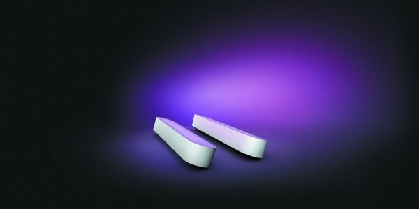 Philips - Set 2x lampada da tavolo dimmerabile LED RGB Hue AMBIANCE 6W 230V bian