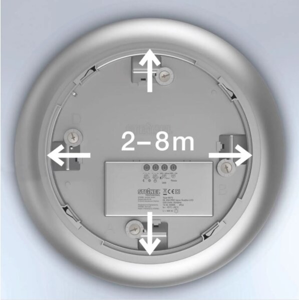 Steinel 035440 - Lampada LED con sensore per esterni QUATTRO LED/10W/230V IP54