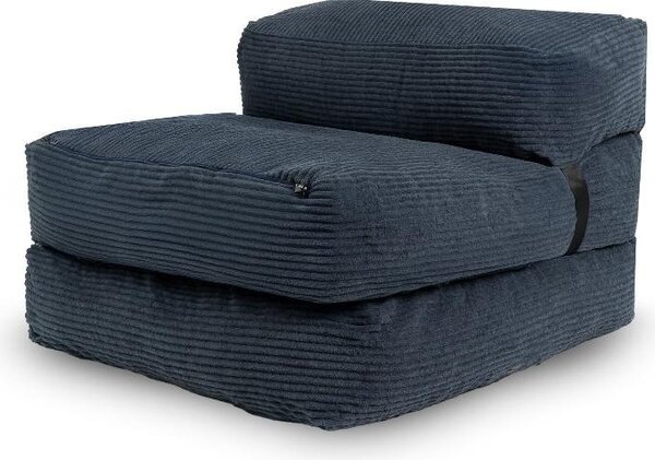 Pouf letto sfoderabile 70x190 cm BANANAIR blu scuro