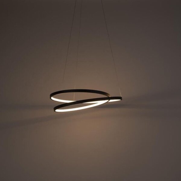 Paul Neuhaus 2472-18 - Lampadario LED dimmerabile su filo ROMAN LED/30W/230V nero