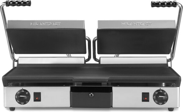 MILANTOAST-Doppelte glatte Gusseisenplatte 220-240 V 50/60 Hz 3,5 kW