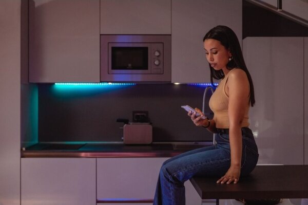 Twinkly TWL100STW-BEU - LED RGB Striscia dimmerabile LINE 100xLED 1,5 m Wi-Fi