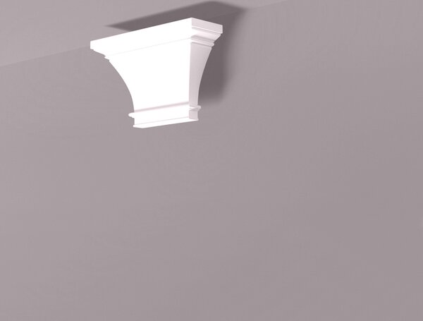 Testa di pilastro NMC PC2 ARSTYL Noel Marquet Pilastro Elemento decorativo classico colore bianco