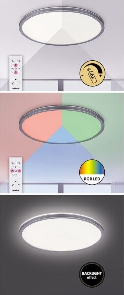 Rabalux 2291 - Plafoniera LED RGB dimmerabile RASMUS LED/22W/230V + telecomando