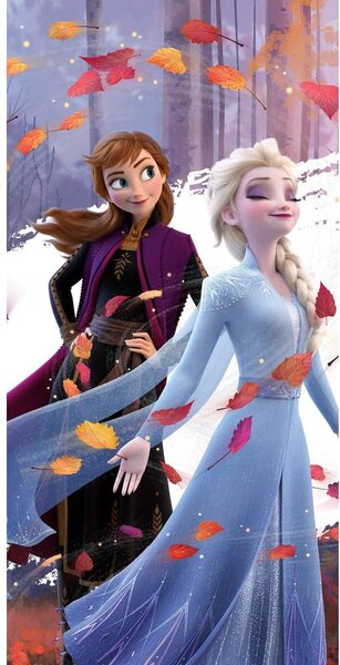 Asciugamano in cotone per bambini 70x140 cm Frozen 2 - Jerry Fabrics