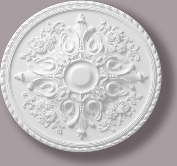 Rosone da soffitto NMC R12 ARSTYL Noel Marquet Elemento decorativo classico colore bianco diametro 82,5 cm