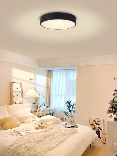 Immax NEO 07202L-Plafoniera LED dimmerabile RONDATE 53W/230V nero Tuya+RC