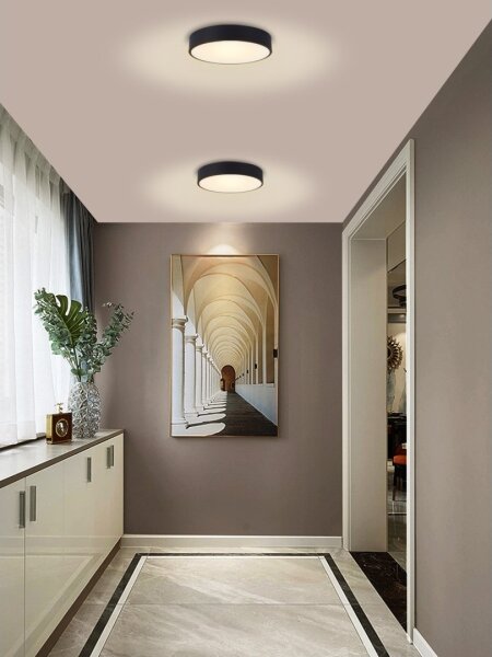 Immax NEO 07201L-Plafoniera LED dimmerabile RONDATE 28W/230V nero Tuya+RC