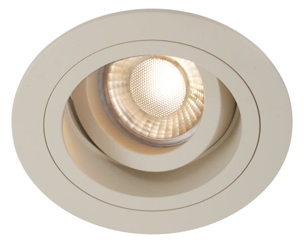 Set di 6 faretti da incasso moderni beige GU10 50mm orientabili e inclinabili - Chuck